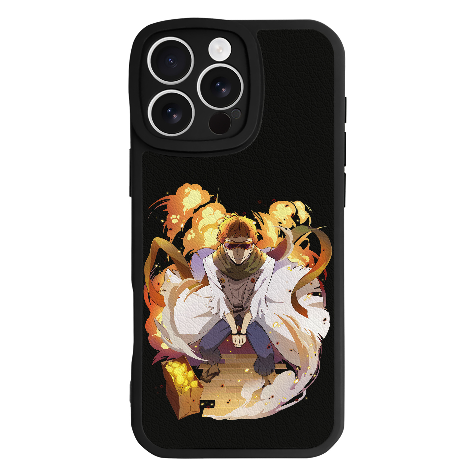 （画像用） 文豪ストレイドッグス Bungo Stray Dogs 【iPhone 16シリーズ対応】シリコンスマホケース（レザー調） 材質：シリコン